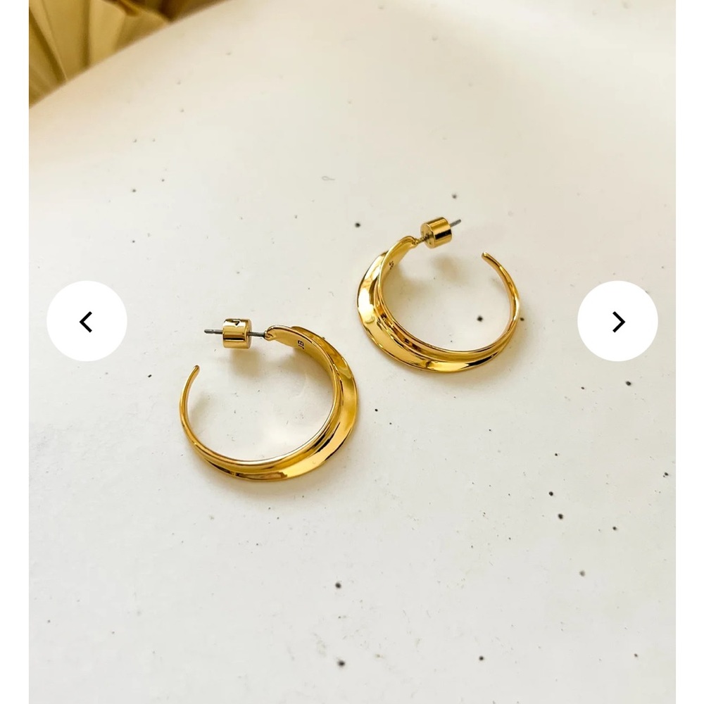 Jenny Bird Vantage Hoops - gold plated
